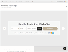 Tablet Screenshot of hotelrelais-spa.be